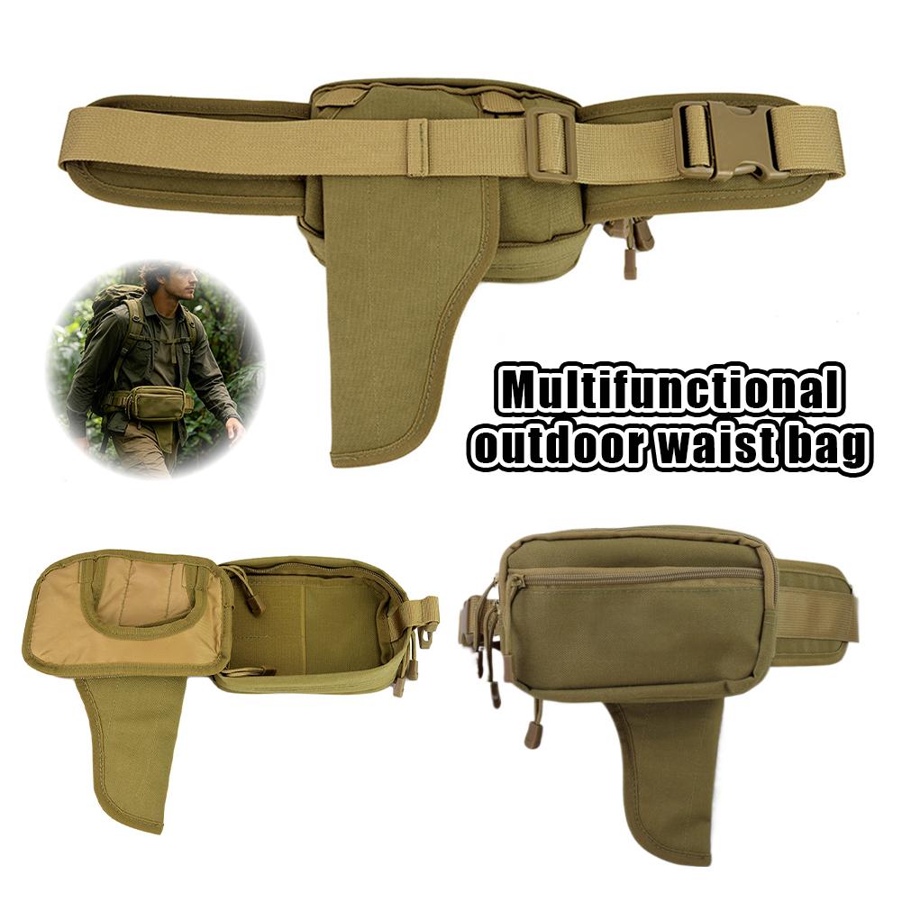 Edc Carry For Men - 盗難防止隠しキャリーウエストパック、男性女性用EDCカジュアルファニーパック、隠しホルスターポケット付きアウトドアトラベルベルトバッグ