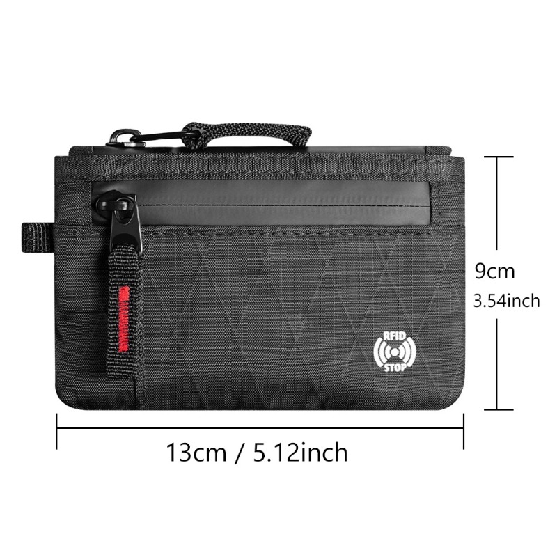 Edc Carry Card - 超薄型 RFID 盗難防止 EDC ウォレット、マルチコンパートメントジッパー小銭入れユニセックスポータブル軽量カードキャリーアクセサリー