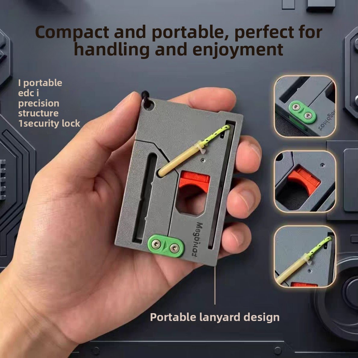 Edc Carry Card - MagaPivot カードスリングショットポータブル折りたたみ式 EDC 簡単キャリーポケットミニカードスリングショットアウトドアツールスポーツ子供射撃ゲームおもちゃ