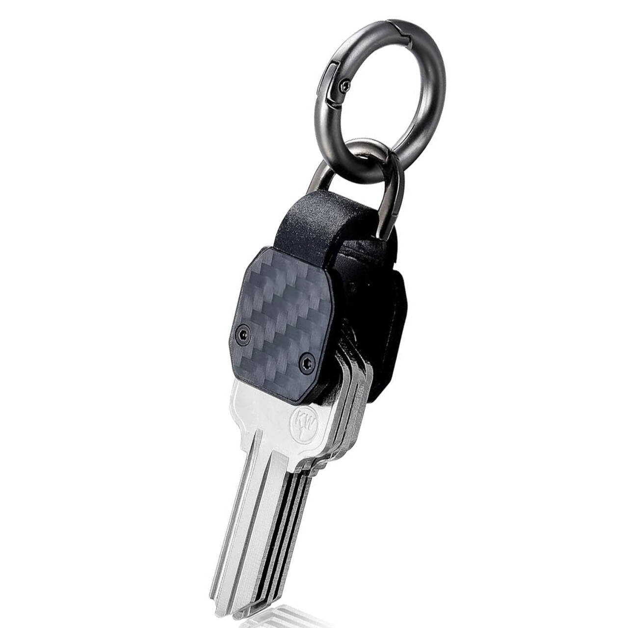 Edc Carry Card - EDC ミニキーオーガナイザーキーホルダーホルダー車のキーフォブキーホルダーアルミ合金キーホルダーカーボンファイバーキーケース
