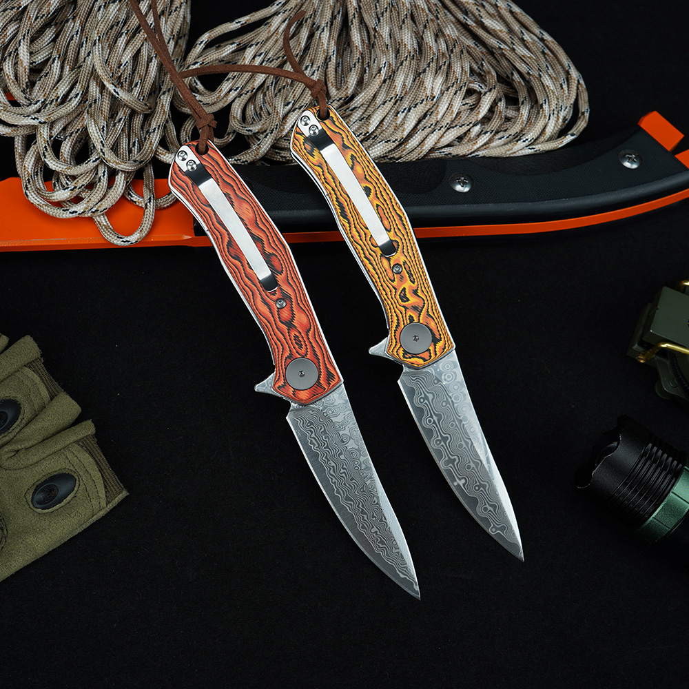 KS 4020 ダマスカスナイフポータブルキャンプポケットナ - Edc Carry For Men のレビューと価格