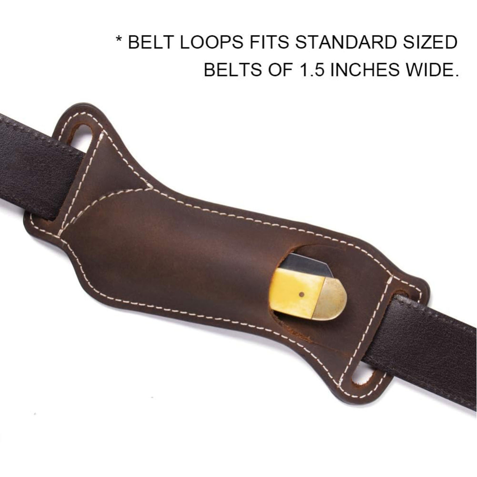 ブラウンレザーナイフウエストバッグ EDCツール用 ポータブ - Edc Carry Essentials のレビューと価格