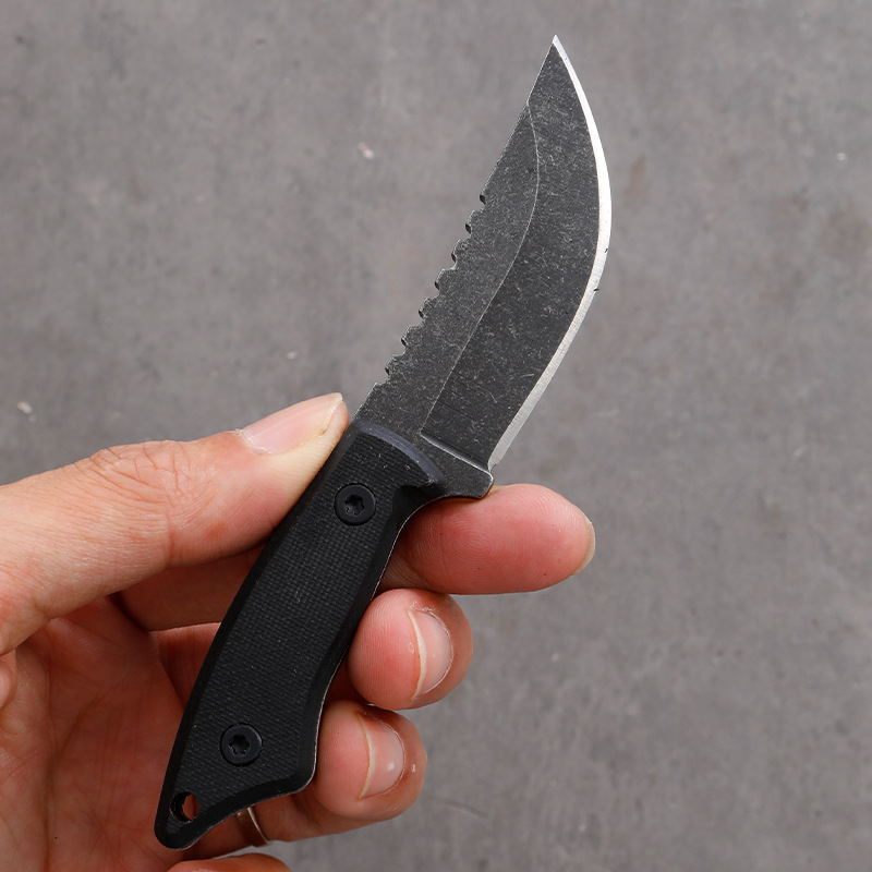 5CR15 ステンレス鋼小型固定刃ナイフ G10 ハンドル屋 - Edc Carry For Men のレビューと価格