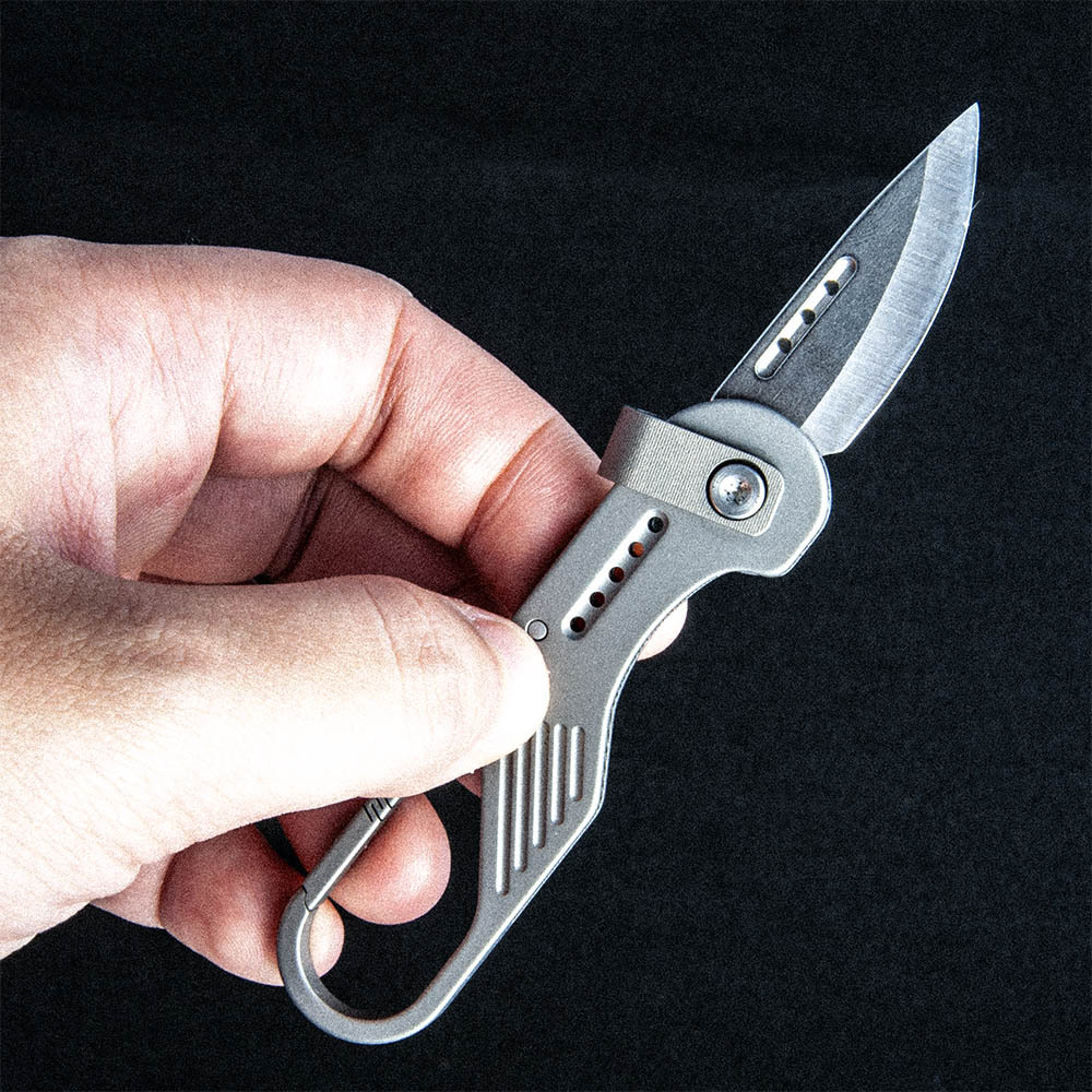 チタン合金キーホルダー ミニ折りたたみナイフ 持ち運びに便利 - Edc Carry Essentials のレビューと価格
