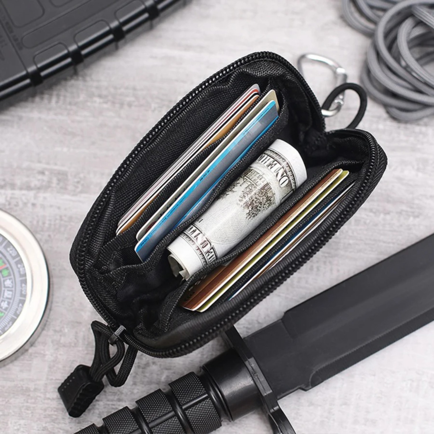 多機能アウトドアハイキングバッグ EDCアクセサリー ウエス - Edc Carry Card のレビューと価格