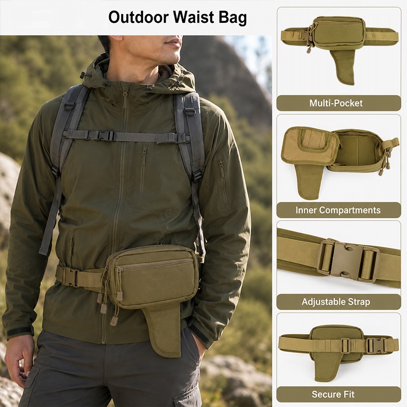 多機能ウエストバッグナイロン隠しキャリーホルスターEDCベル - Edc Carry For Men のレビューと価格